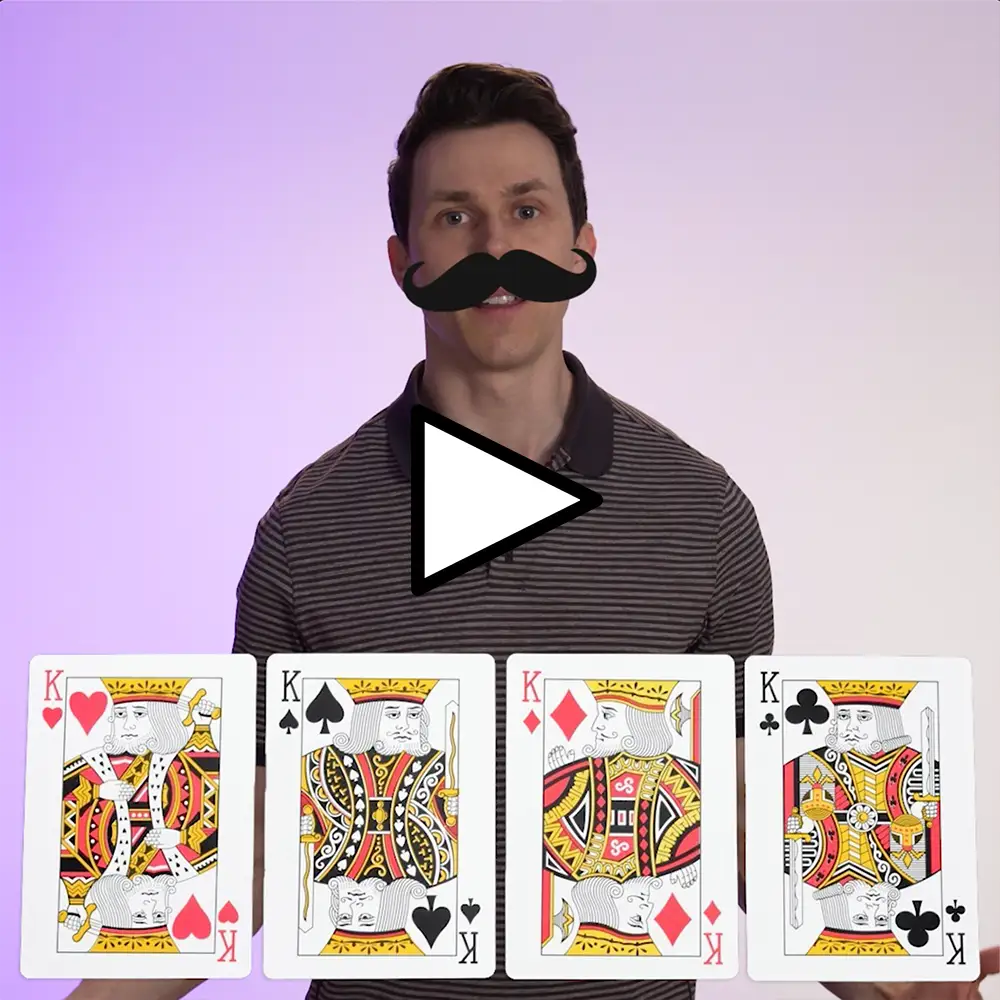 King of Hearts Mustache